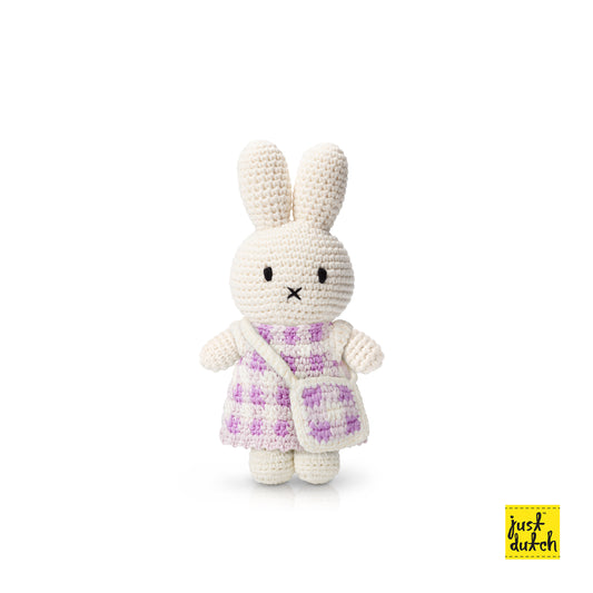 Miffy 米飛和她的格紋洋裝+格紋包