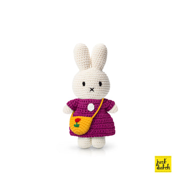 Miffy 米飛和她的櫻桃紅洋裝+鬱金香包包