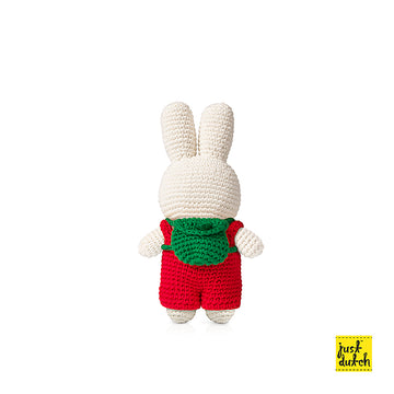Miffy 米飛和她的紅色吊帶褲+後背包