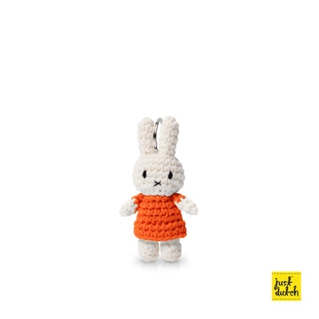 Miffy 米飛 手工編織 鑰匙圈 - 橘色