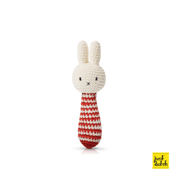 Miffy 米飛 條紋手搖鈴 - 紅色
