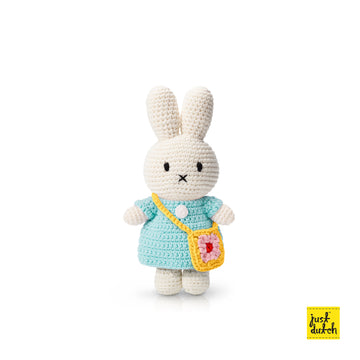 Miffy 米飛和她的水藍洋裝+小花包