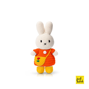 Miffy 米飛和她的橘色洋裝+鬱金香包包及鞋子